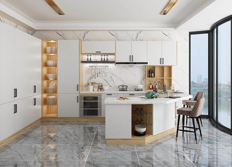Melamine Board Kitchen Cabinets