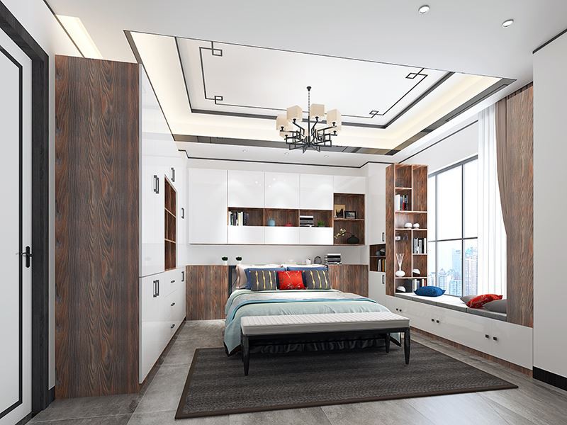 master bedroom lacquer melamine furniture full house soulution