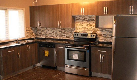 canada project melamine kitchen cabinet-1