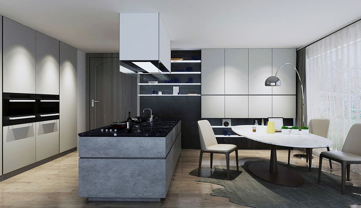 kitchen cabinet uv melamine kitchen cabinet 2