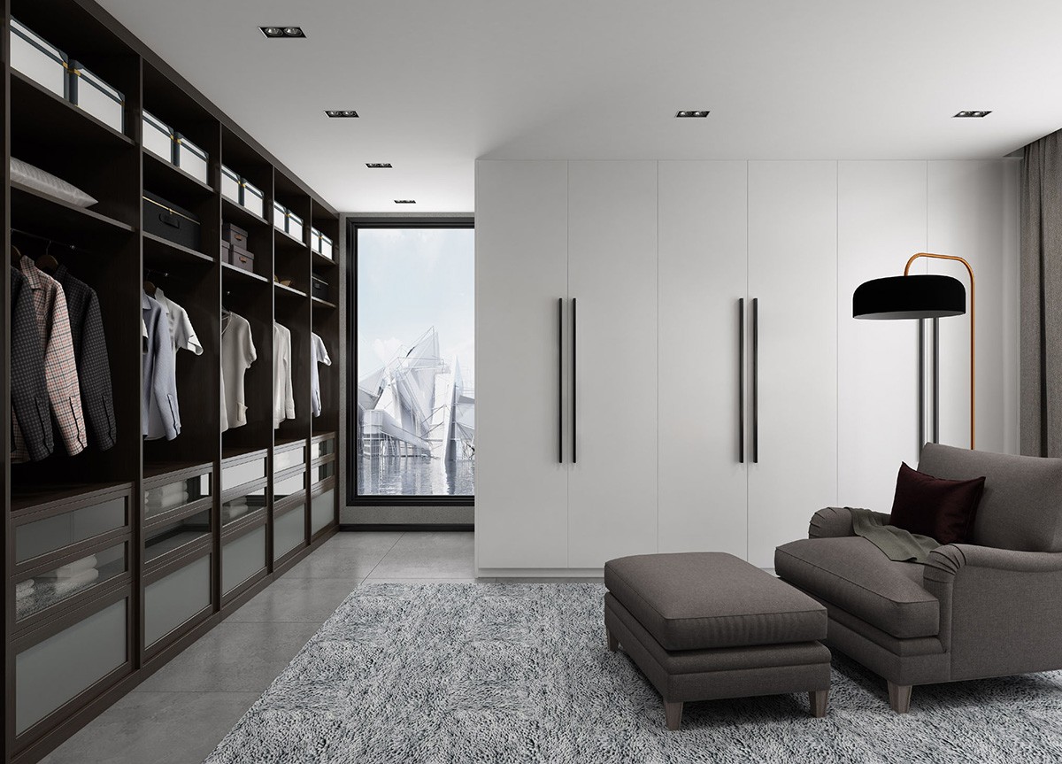 contemporary wardrobe