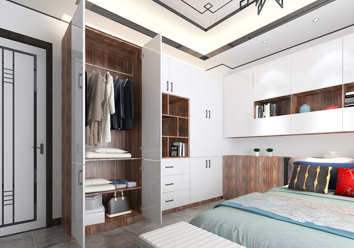 wardrobe lacquer melamine furniture full house soulution
