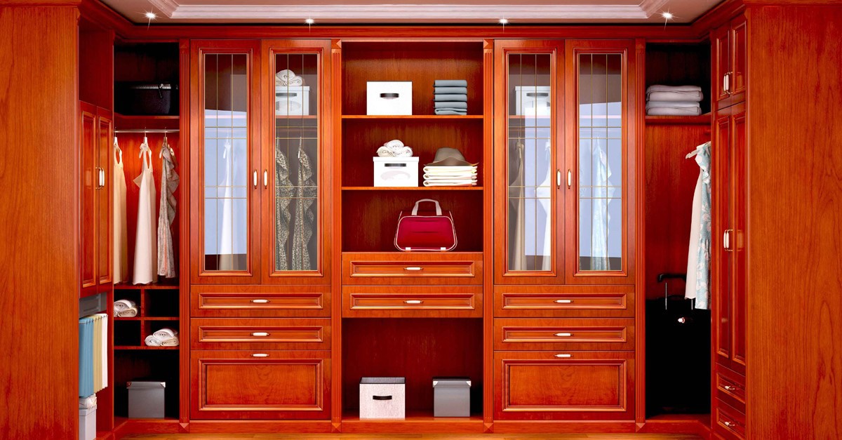 solid wood veneer wardrobe cabinet 2