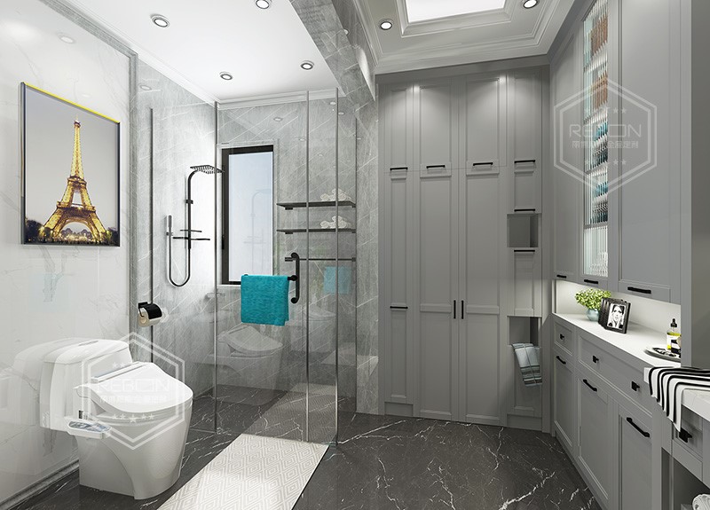 Blue Grey Bathroom Vanity