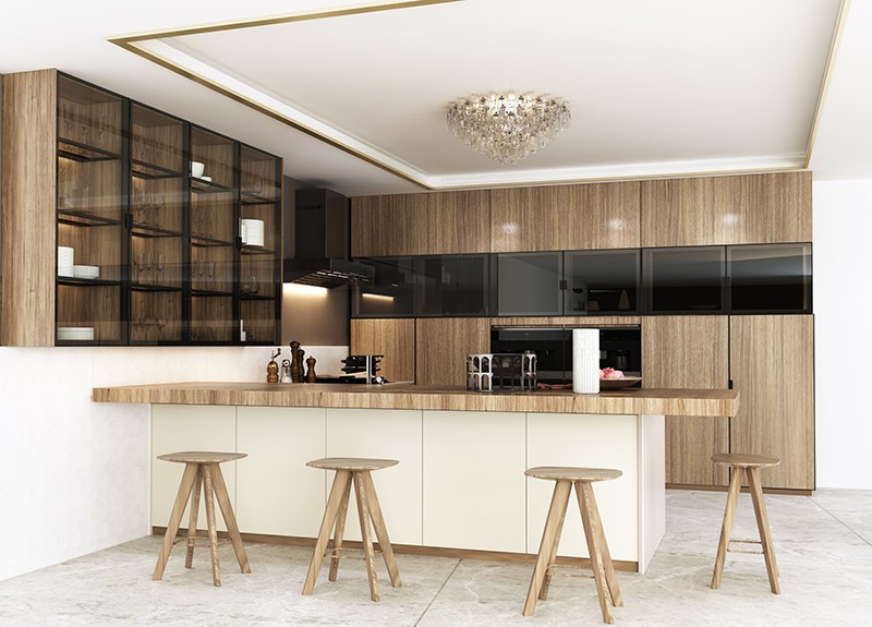 melamine kitchen cabinet