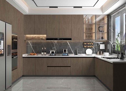 Brown Kitchen Cabinet