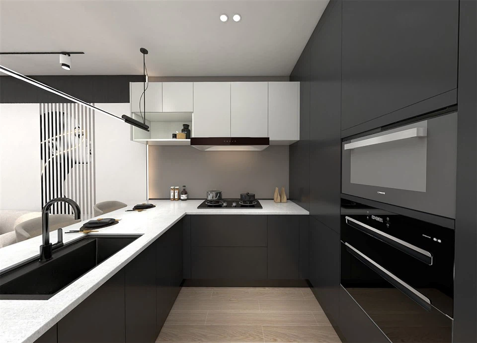 Black Grey Kitchen Cabinets