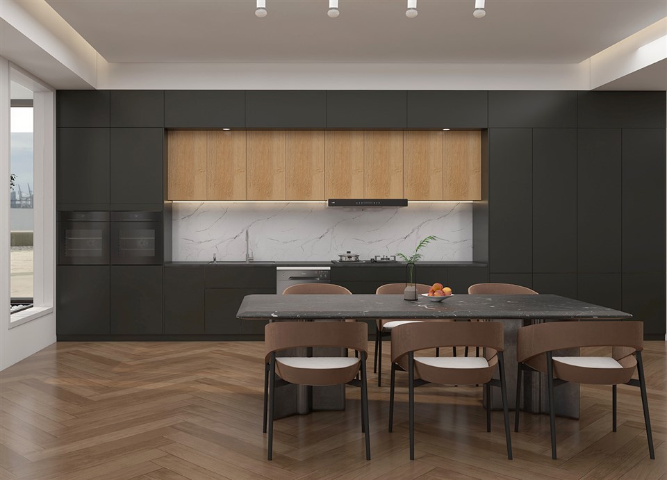 Dark Stylish Kitchen Cabinets