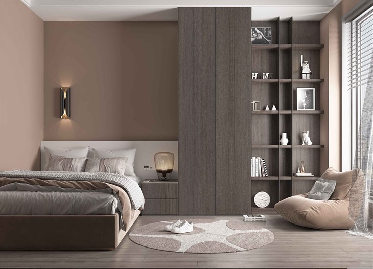 modern melamine bedroom cabinet 
