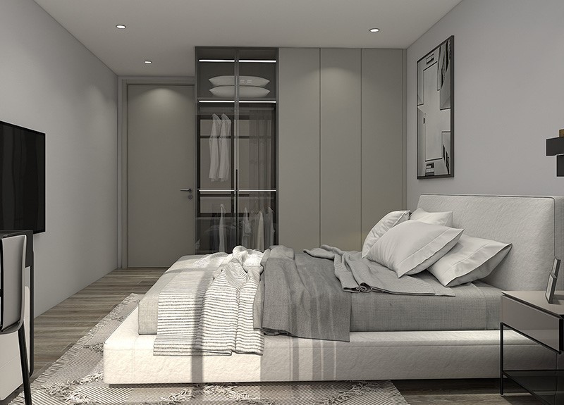 glass door bedroom wardrobe