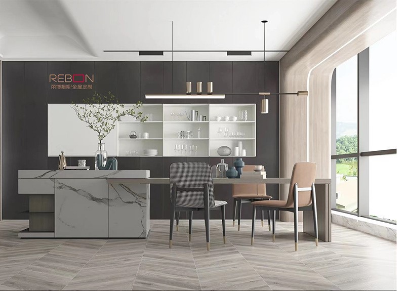 Sleek Dining Room Cabinets