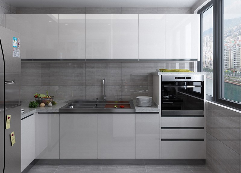 Contemporary Gloss Kitchen Cabinets