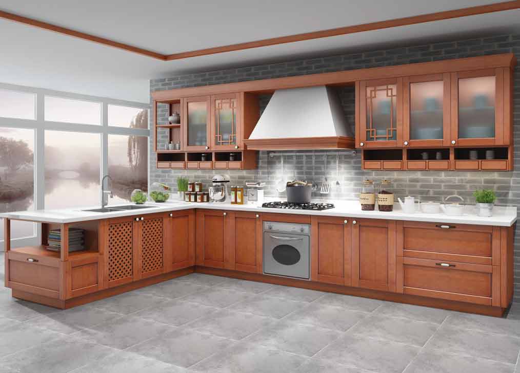 Durable-Solid-Wood-Kitchen-cabinet