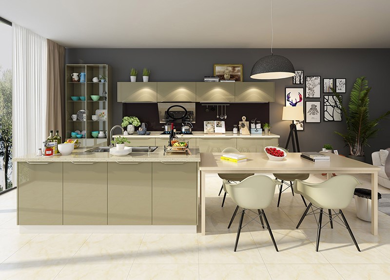 Stylish Gloss Kitchen Cabinets