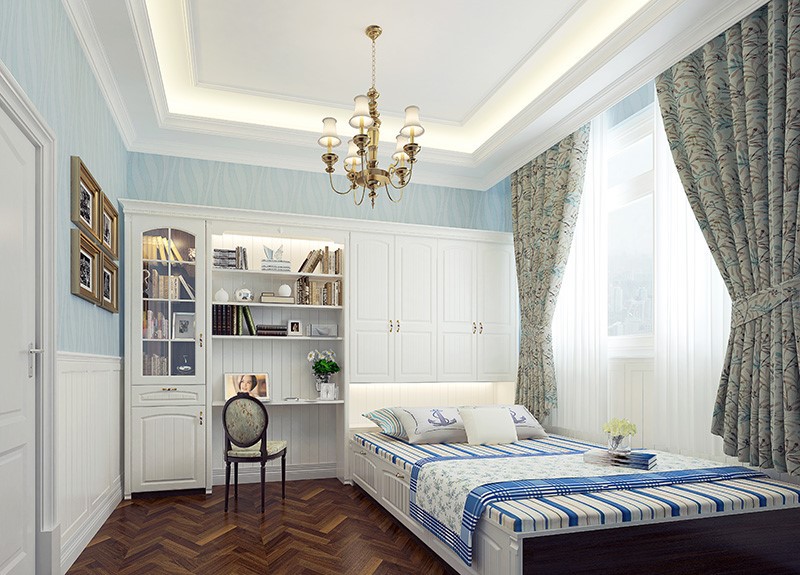 bedroom wooden wardrobe door design