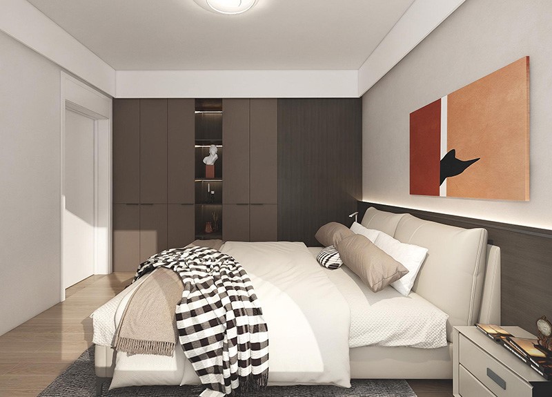 brown bedroom wardrobe