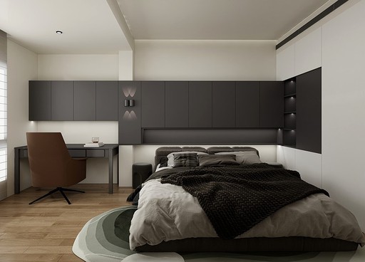 dark grey bedroom wardrobe
