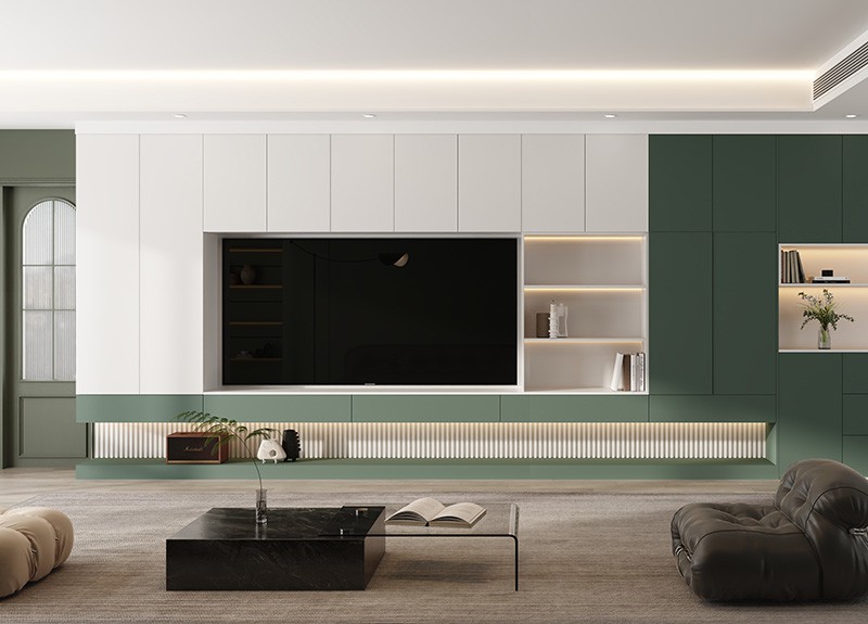 water-based paint living room TV cabinet