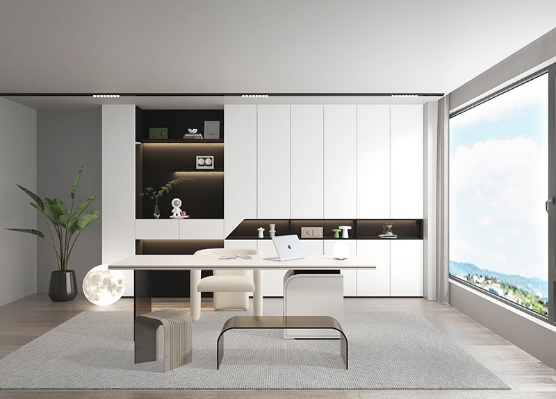 White Home Office Bookcase