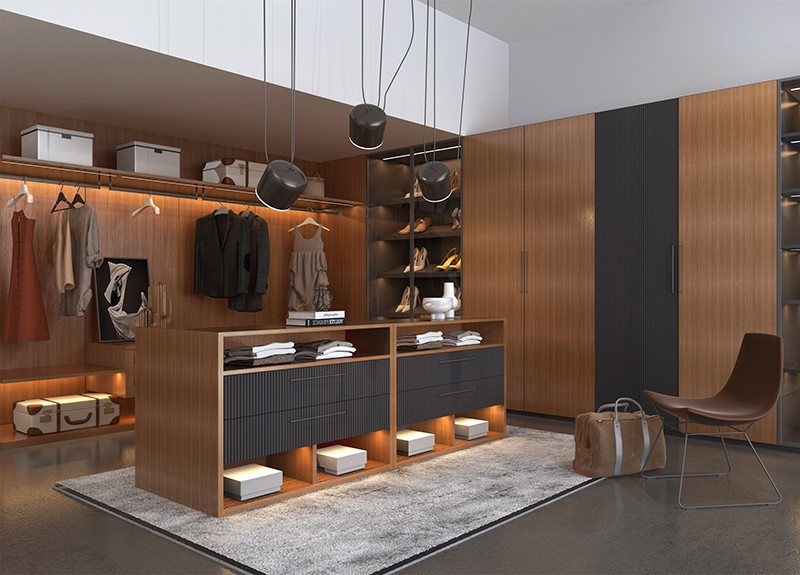 luxurious walk in closet