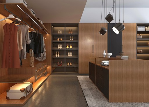 modular walk in closet