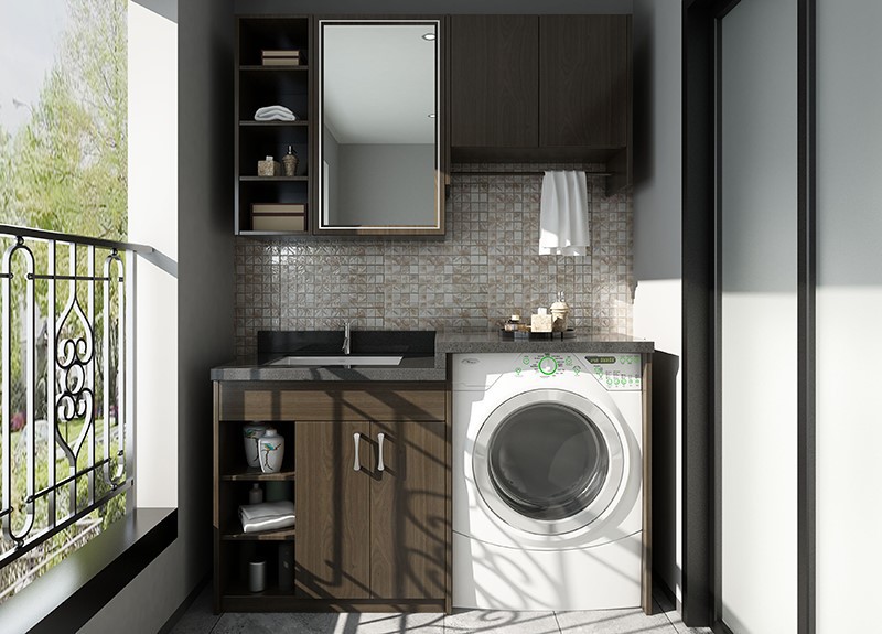 modular laundry room cabinet