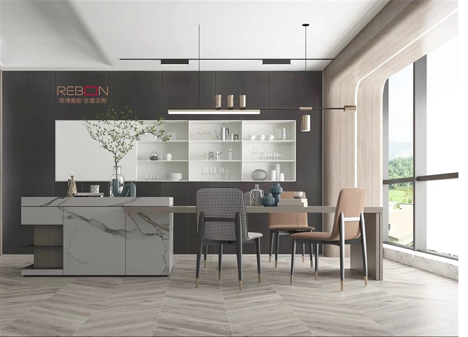 Sleek Dining Room Cabinets