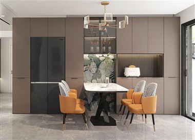 Brown Dining Room Cabinet