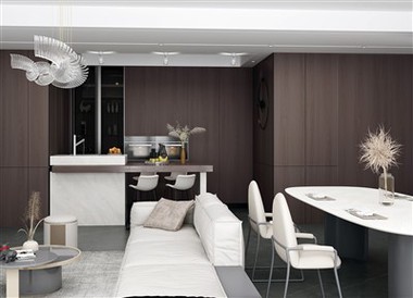 Brown Melamine Kitchen Cabinets