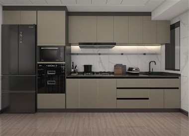 Fabric Melamine Kitchen Cabinets