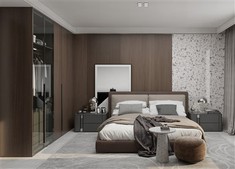 Glass Door Wooden Wardrobes