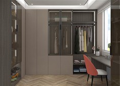 Glass Walk in Wardrobe