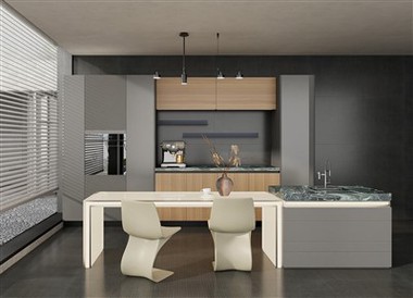 Grey Luxury Kitchen Cabinets