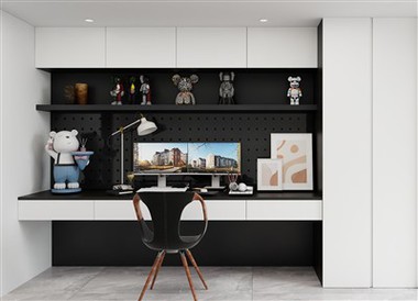 Matte White Bookshelf Cabinet