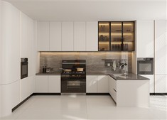 Matte White Kitchen Cabinets
