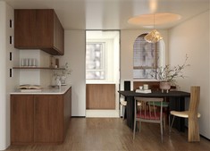 Walnut Color Kitchen Cabinets