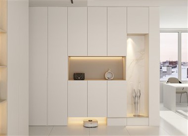 White Hallway Shoes Cabinet