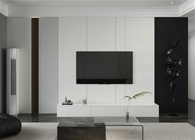 White Melamine TV Unit