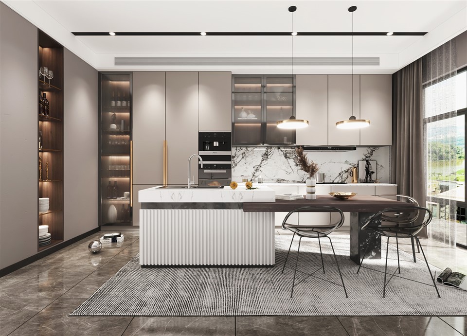 Stylish Contemporary Kitchen Cabinets