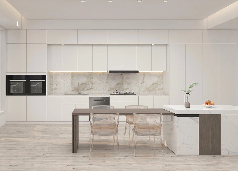 Stylish White Kitchen Cabinets