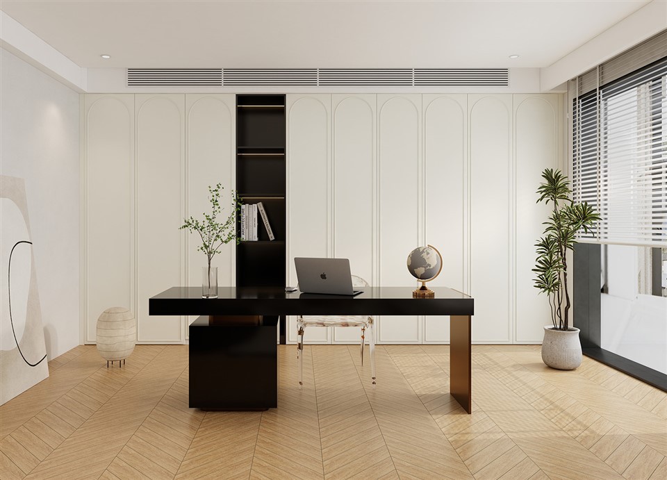 White High Bookcase Cabinet