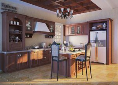 American Style PVC Kitchen Cabinet
