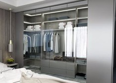 Glass Door Bedroom Closet