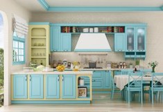 Pastoral Solid Wood Kitchen Cabinet