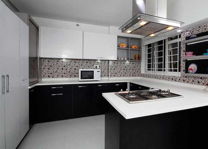 Acrylic Modular Kitchen Cabinet