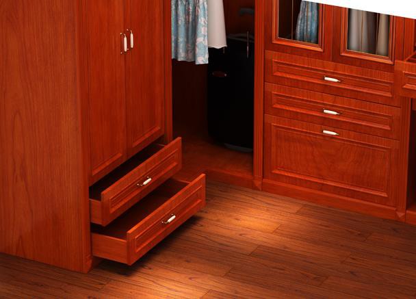 High End Wood Veneer Wardrobe