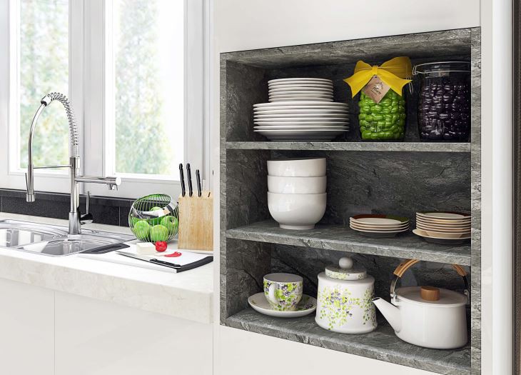 RTA Melamine Kitchen Cabinets