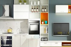 White Melamine Finish Cabinets