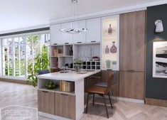 Customized PVC Kitchen Cabinets