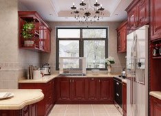Full-Custom Real Wood Cabinets